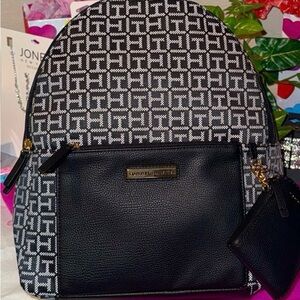Tommy Hilfiger Monogram Black and White Backpack